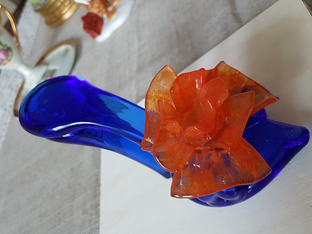 Murano-glas schoen  + Een vaas pulegoso glas  multicolor kopen? Bied vanaf 35!