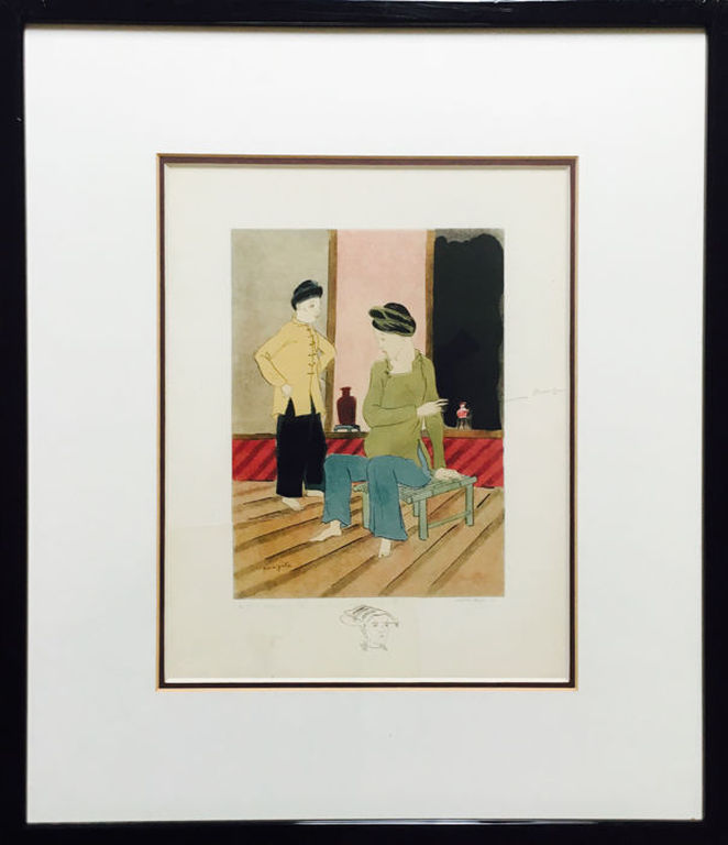 Gaston Prost naar Léonard Tsuguharu Foujita - Personages in een interieur - E.A. kopen? Bied vanaf 1!