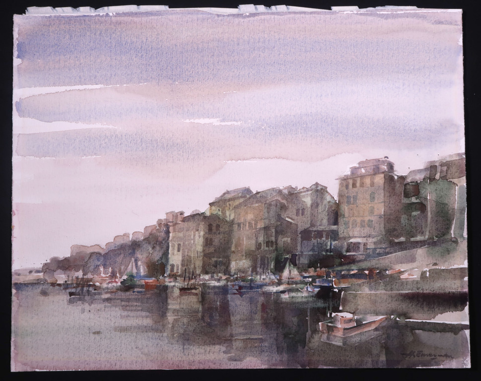 Hen Euverman: Aquarel, Zonder titel kopen? Bied vanaf 40!