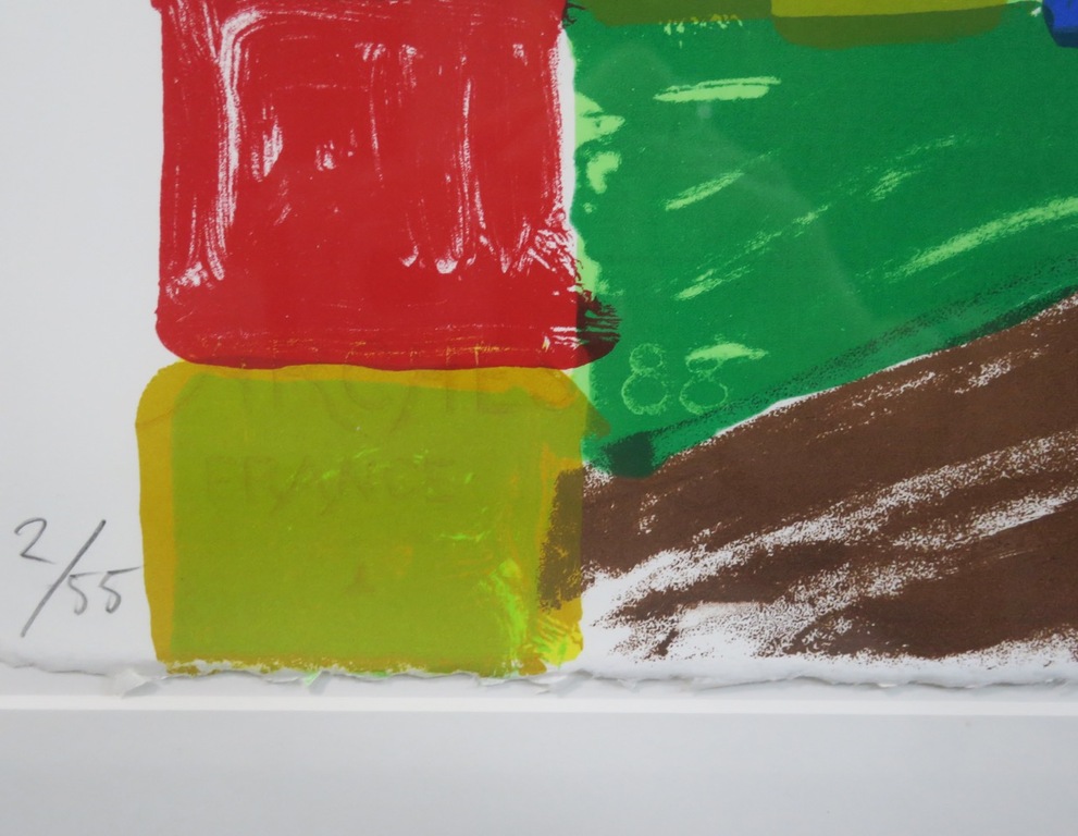 Cees Dolk: Zeefdruk, Figurenplan 1 - Ingelijst kopen? Bied vanaf 10!