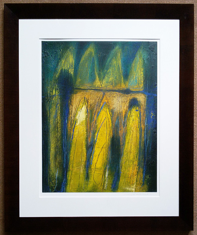 Margriet Westervaarder - Abstract, gemengde techniek (mooi ingelijst, groot) kopen? Bied vanaf 120!