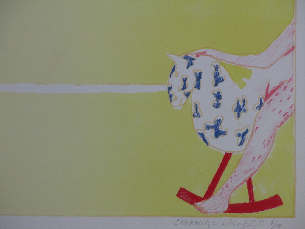 C.Koenigs, Het Hobbelpaard, Kleurlitho kopen? Bied vanaf 1!