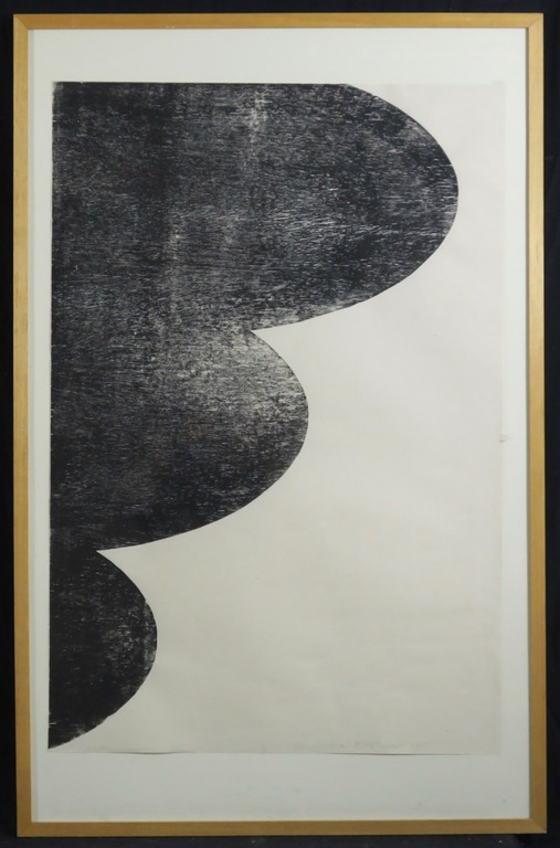 Michael Berkhemer: Houtsnede, Zonder titel - Ingelijst (Groot) verkocht voor € 80!