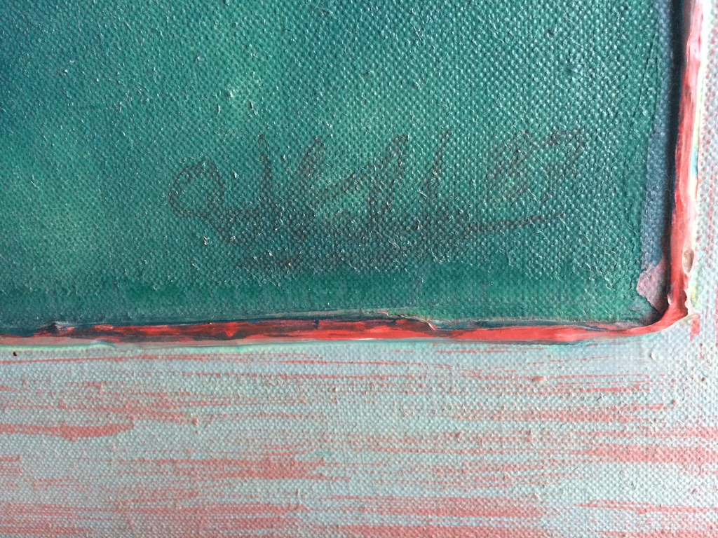 Ubaldo Sichi: Acryl op linnen: Gesprek kopen? Bied vanaf 200!