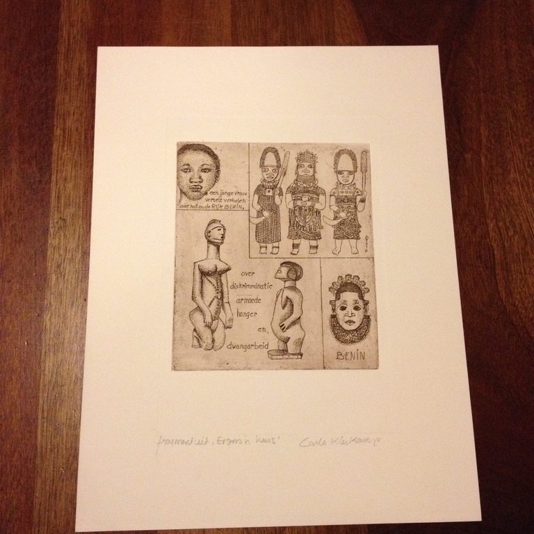 Carla Kleekamp (1937): Ergens in huis, kleurenets/reliëfdruk kopen? Bied vanaf 1!