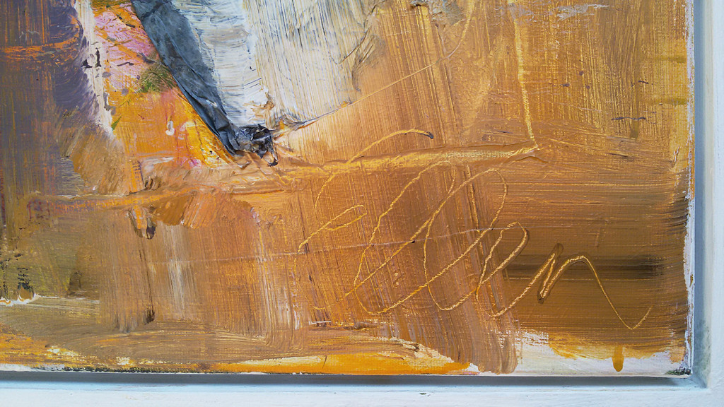 Ellen van Stokkum - Bakens / Stonehenge, gemengde techniek op doek (ingelijst) kopen? Bied vanaf 275!