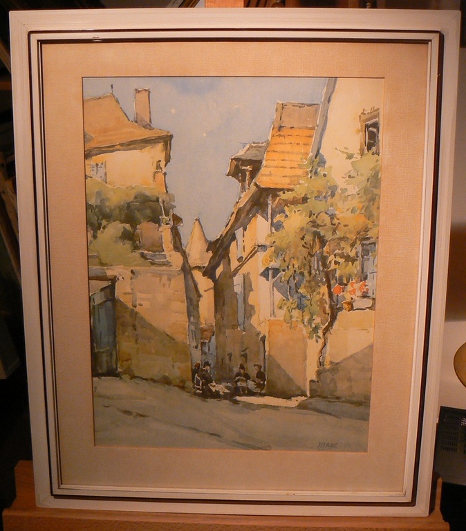 Nikolas Markovitch (1894-1964)  --  Litho  --  Dorpsgezicht kopen? Bied vanaf 1!