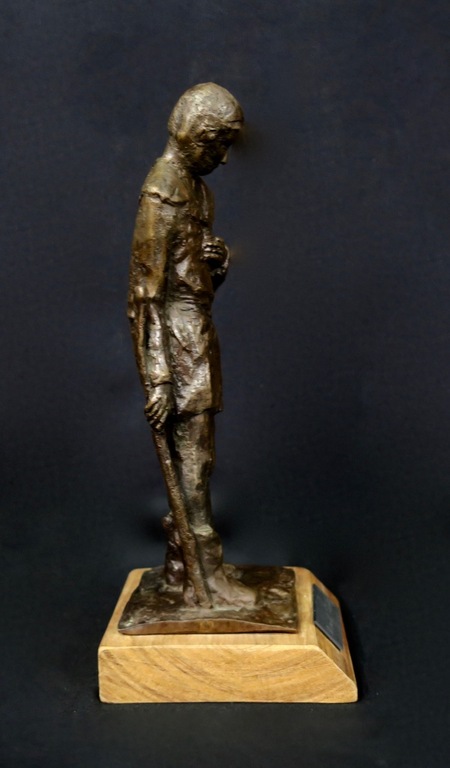 Onbekend ongesigneerd: Brons in houten kist, Benoit Labre kopen? Bied vanaf 1!