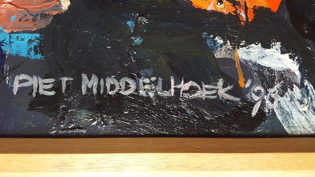 Piet Middelhoek - olieverf op doek, gesigneerd m.o. en gedateerd '93 kopen? Bied vanaf 199!