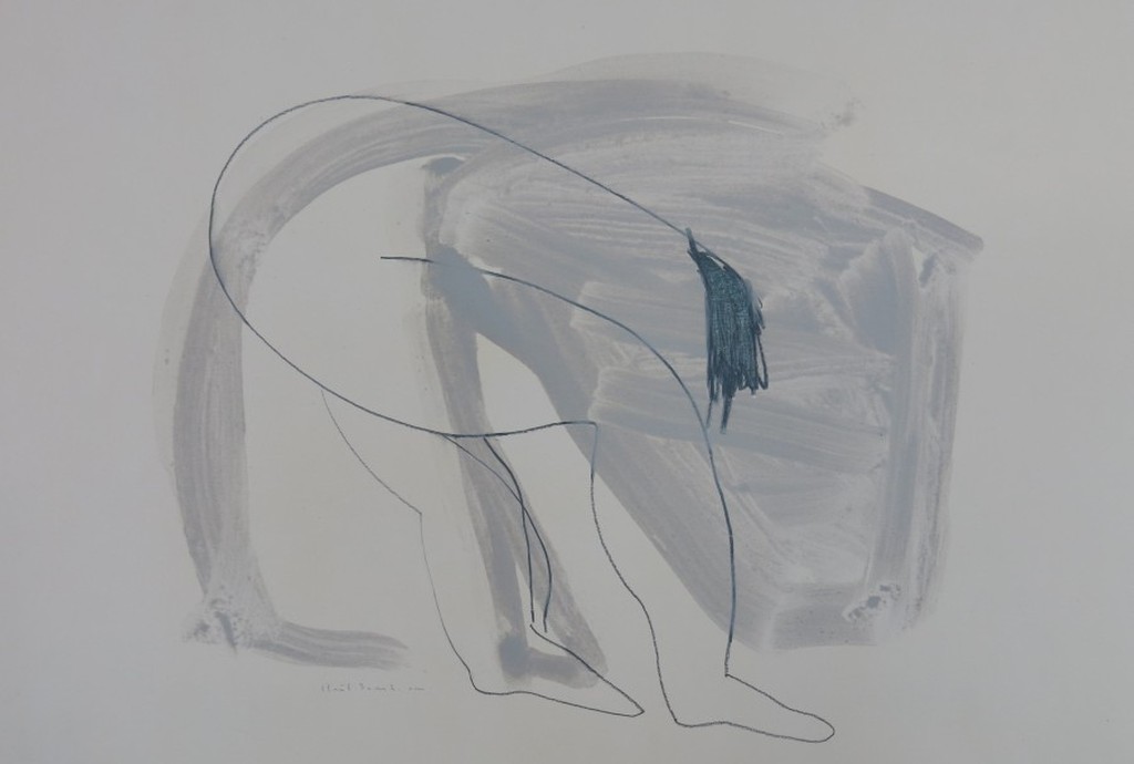 Bert Boerboom: Tekening, Bukkende figuur kopen? Bied vanaf 1!