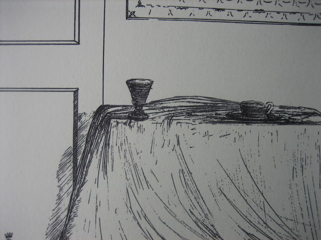 Salvador Dali - Interior - Lithografie - oplage 2500 ex. - 1944 kopen? Bied vanaf 1!