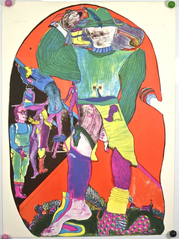 Jacqueline de Jong: Litho. Figuren kopen? Bied vanaf 1!
