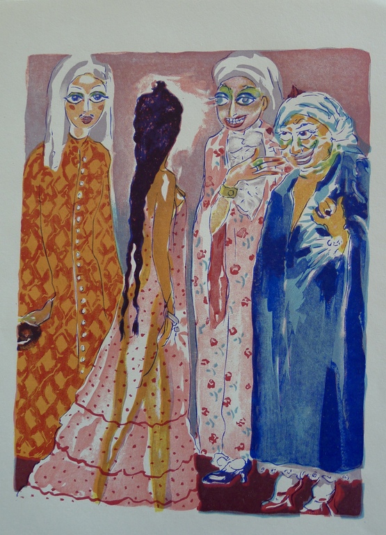 Kees van Dongen,Houtgravure ,"Zeinab"uit:"Le livre des mille nuits et une nuit". kopen? Bied vanaf 10!