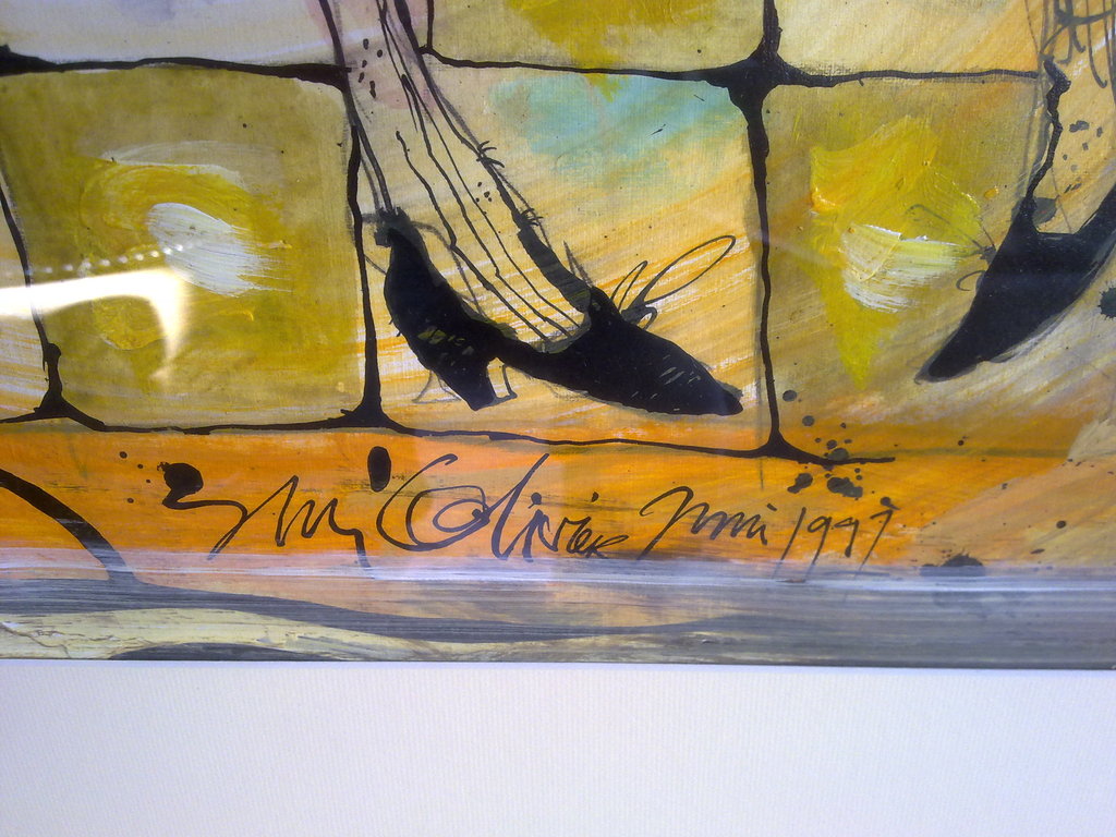 "De Prille Non" Guy Olivier 1964-Gemengde Technieken op Schilderskarton  kopen? Bied vanaf 600!