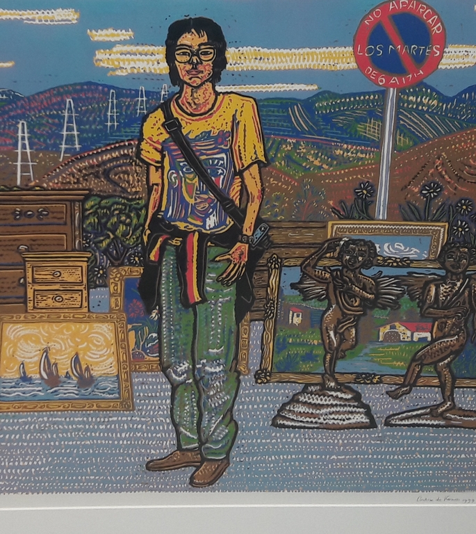 O de Kroon, Linosnede op papier,  in oplage  kopen? Bied vanaf 75!