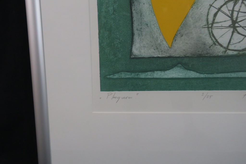 Hans Heijman: Ets, Ploegvorm - Ingelijst kopen? Bied vanaf 1!