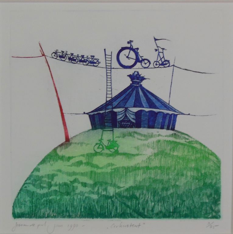 Jos van de Pol: Lot met 2 etsen, Cirkustent en Vlaggetjesdag kopen? Bied vanaf 20!