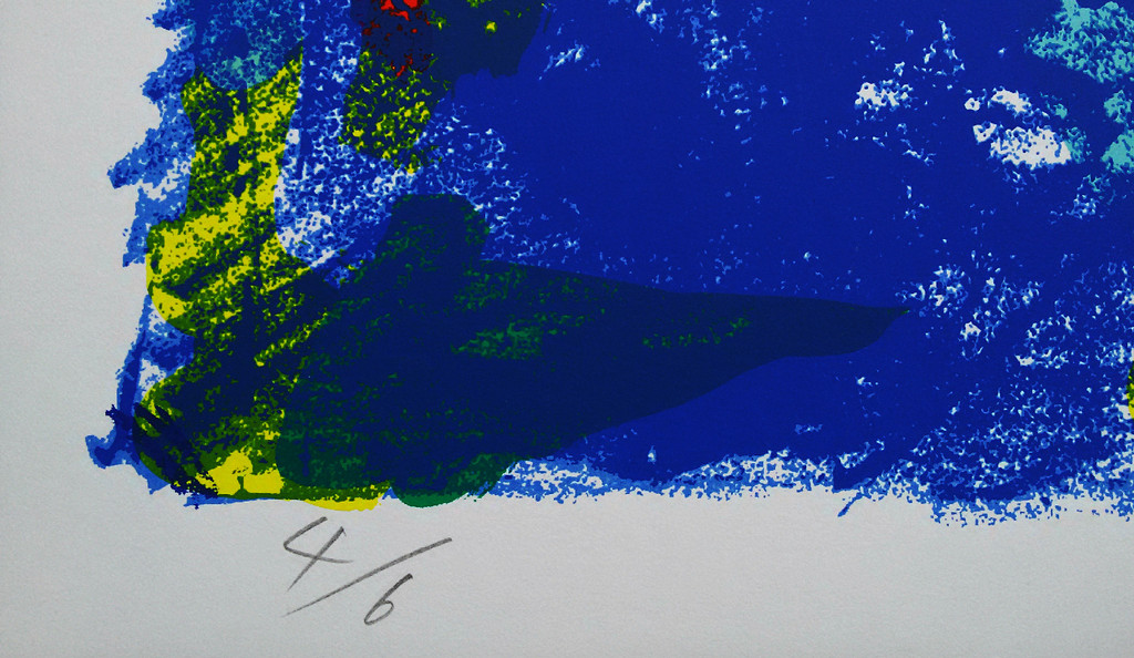 Kenji Nagai - Abstracte compositie, zeefdruk (groot) kopen? Bied vanaf 60!