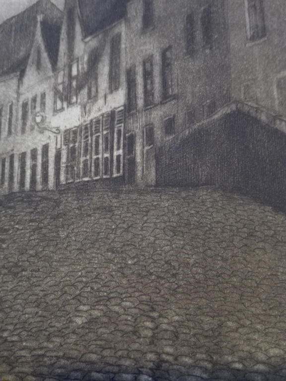 Omer Coppens (1864-1924), ets, Rue a Bruges kopen? Bied vanaf 15!