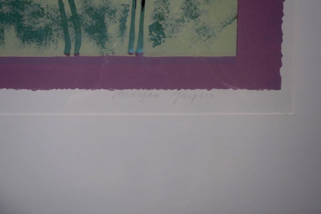 Marjan Jaspers: Zeefdruk, Tulpen I - Ingelijst (Groot) kopen? Bied vanaf 1!