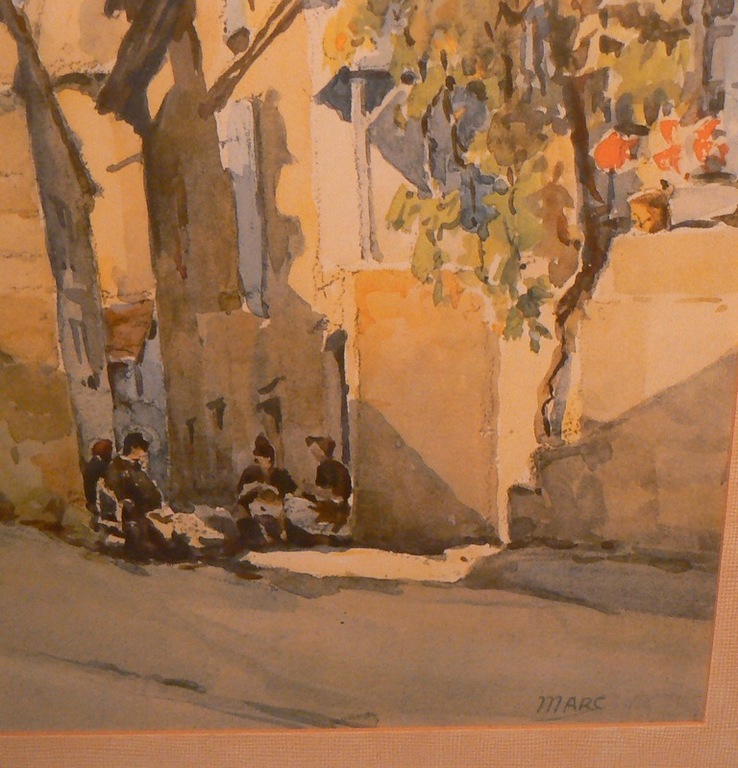 Nikolas Markovitch (1894-1964)  --  Litho  --  Dorpsgezicht kopen? Bied vanaf 1!