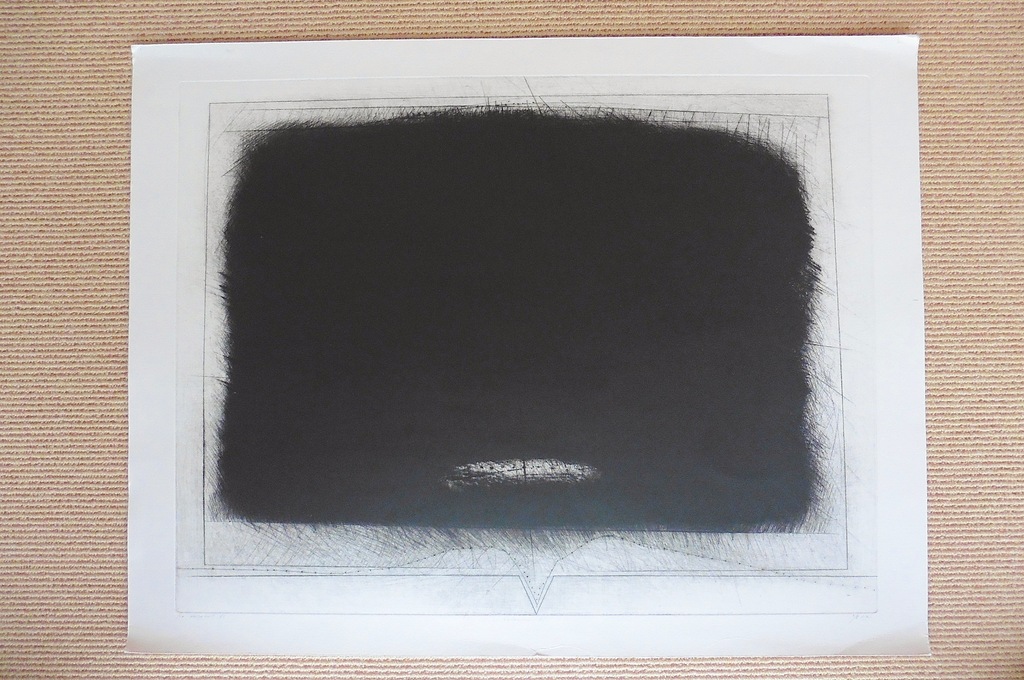 Ko Oosterkerk, De eilanden VI, zwarte naald, 1986 verkocht voor € 125!