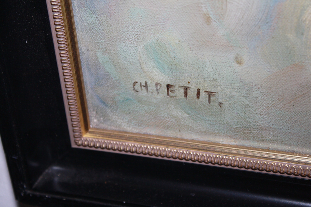 CH PETIT  olieverf ST BERNARD HOND kopen? Bied vanaf 1!