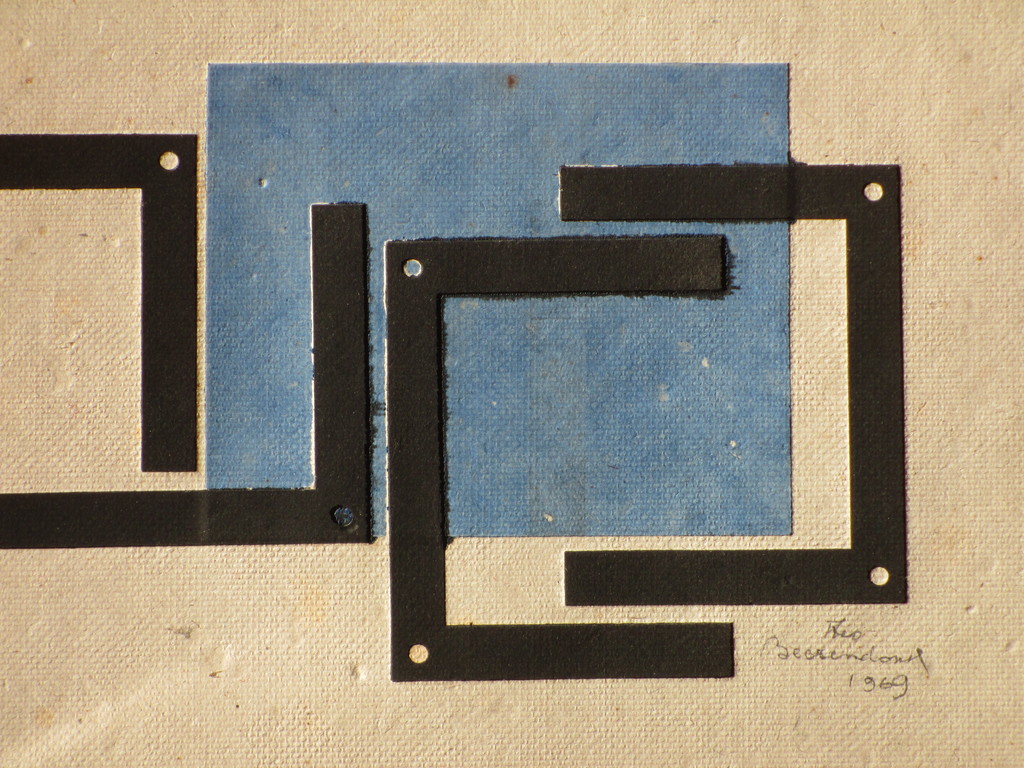 Theo Beerendonk, Kubistische Compositie, Kleurendiepdruk kopen? Bied vanaf 55!