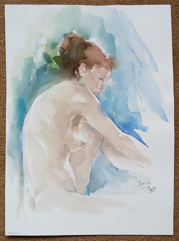 Zes naakten, 5x tekening en 1x aquarel kopen? Bied vanaf 1!