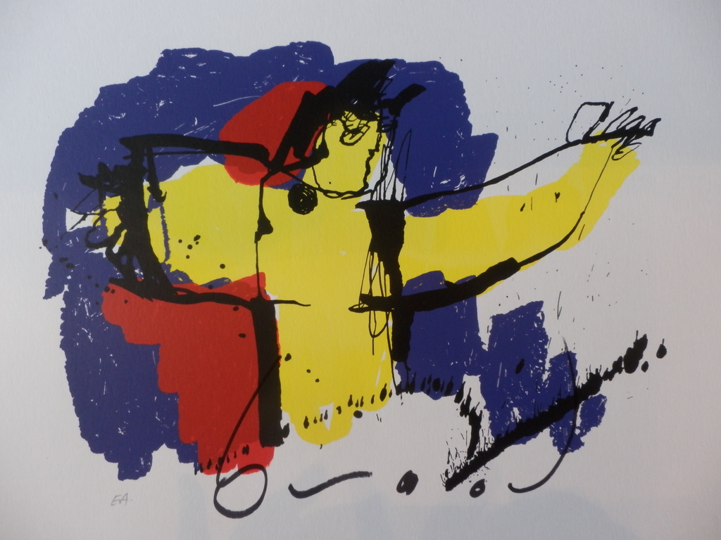 HERMAN BROOD, Gelimiteerde en HANDGESIGNEERDE Zeefdruk  BRASIL GOD kopen? Bied vanaf 99!