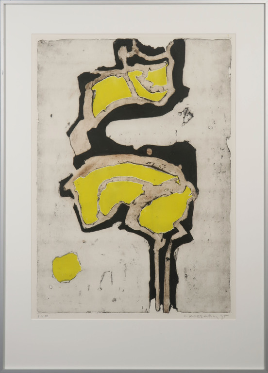 Cees Kortlang: Ets, Z.T. II - Ingelijst kopen? Bied vanaf 50!