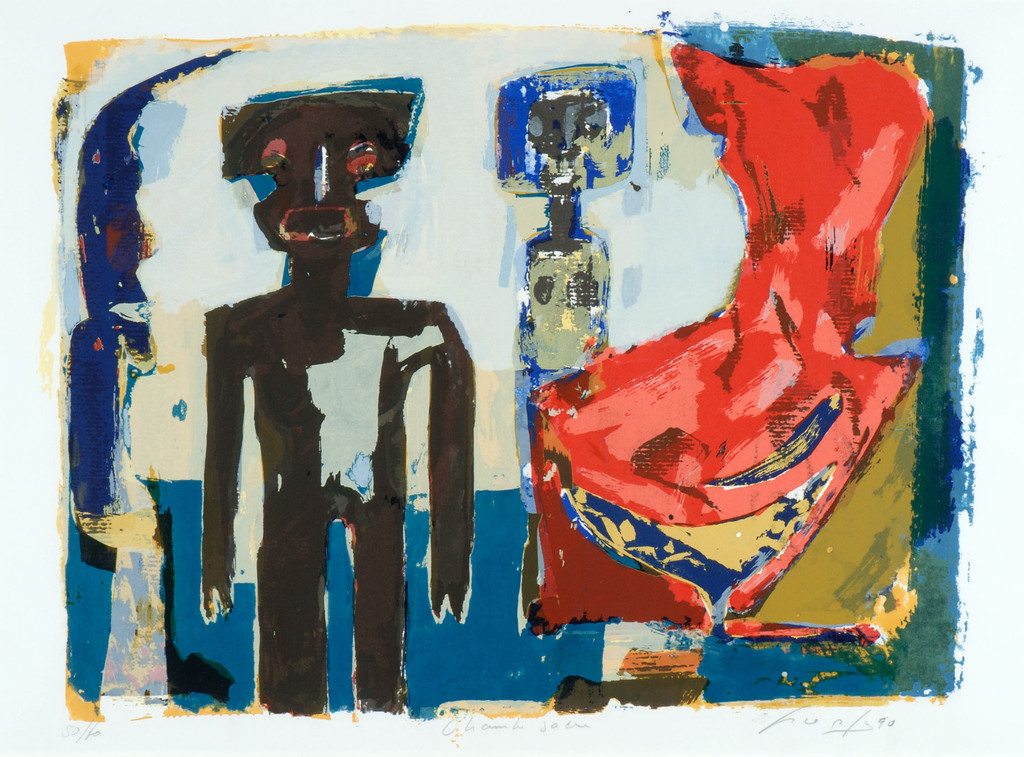 John Lie a Fo, zeefdruk,Chambre Sacre, 34/60 uit 1990 in perfecte staat! kopen? Bied vanaf 45!