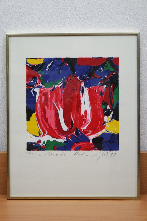 Johan Adriaan smit (1945-2002) - zeefdruk - abstracte compositie kopen? Bied vanaf 50!