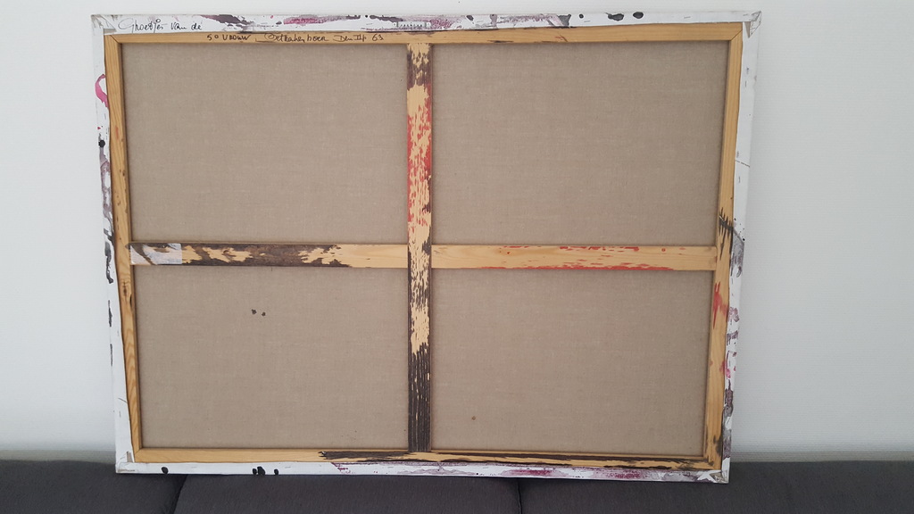Anton Heyboer - Anton Heyboer - Abstract schilderij op canvas.  kopen? Bied vanaf 250!