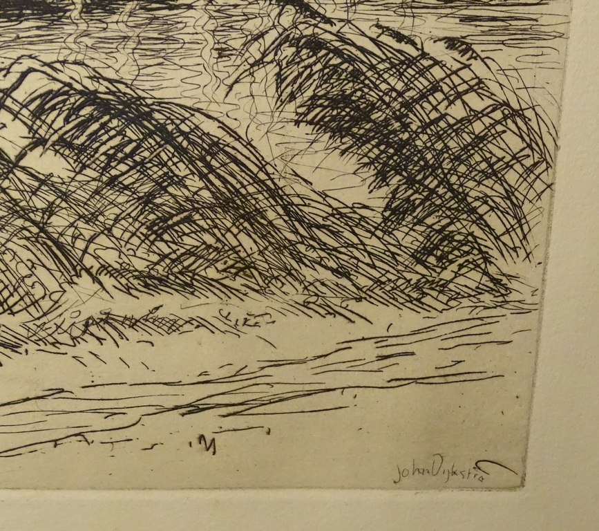 Johan Dijkstra (1896-1978) -- Ets -- Groninger Diep kopen? Bied vanaf 50!