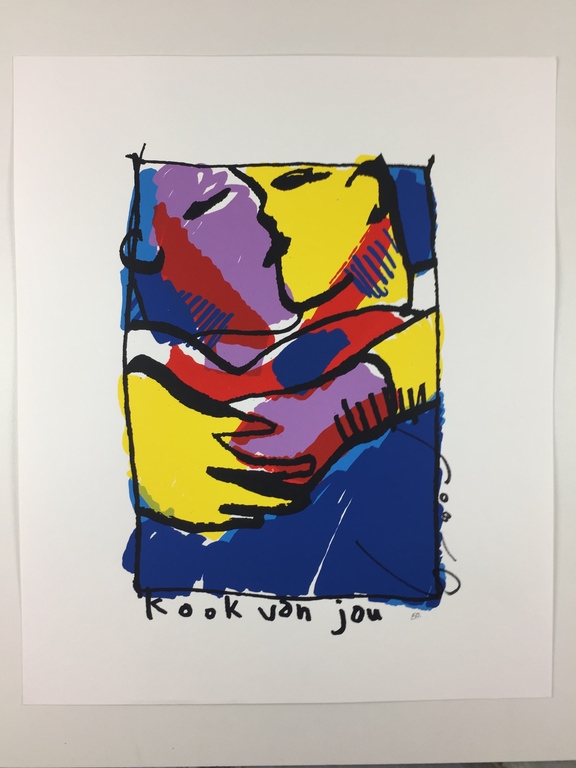 Herman Brood, zeefdruk, 'Kook van jou' kopen? Bied vanaf 329!