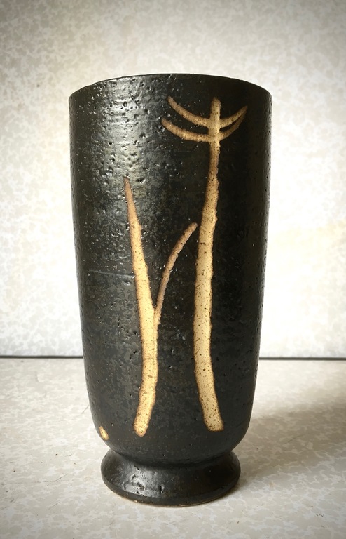 Jan van Stolk - Studio vaas met sgraffito decor -2e helft 20e eeuw, Oosterbeek kopen? Bied vanaf 1!