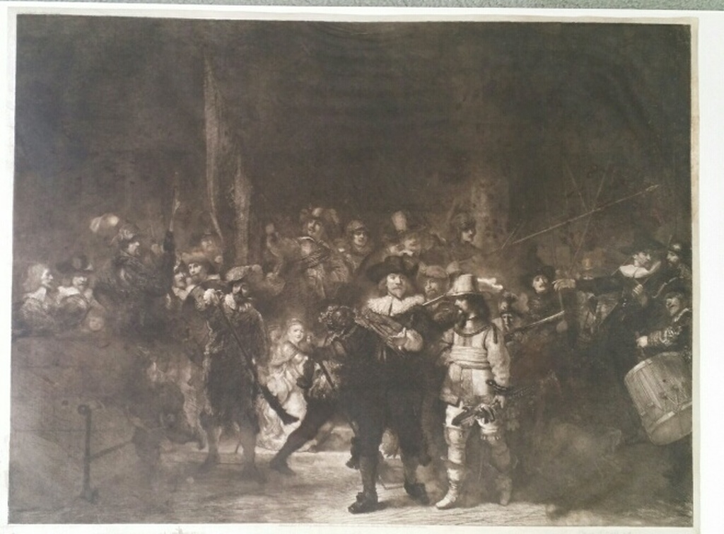 C.L. Dake, Ets, Nachtwacht naar Rembrandt verkocht voor € 99!