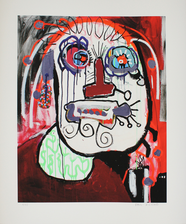 Paul Kostabi - 'Podunkin' - giclee, gesigneerd, oplage 75, 2013 verkocht voor € 55!