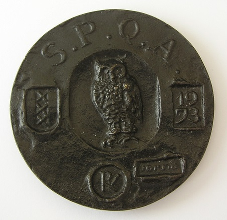 J.H. Jorna: Bronzen penning 1972, Vondelparkslaper kopen? Bied vanaf 60!
