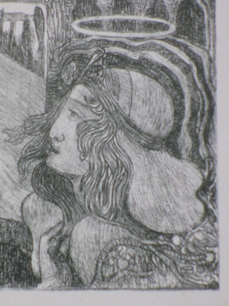 Etienne Bosch, Symbolistische voorstelling, Litho kopen? Bied vanaf 1!