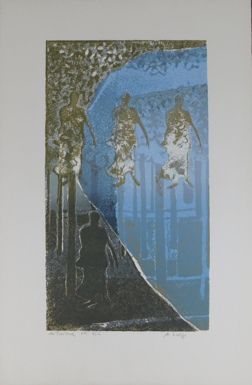 Andre Goezu - kleurenlitho - Les Tuileries kopen? Bied vanaf 30!