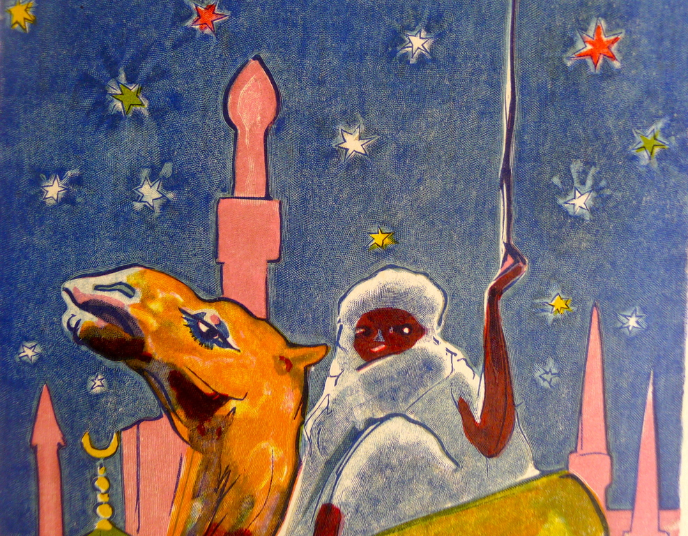 kees van Dongen , een houtgravure  naar aquarel uit 1001 nacht, 1955 . kopen? Bied vanaf 12!