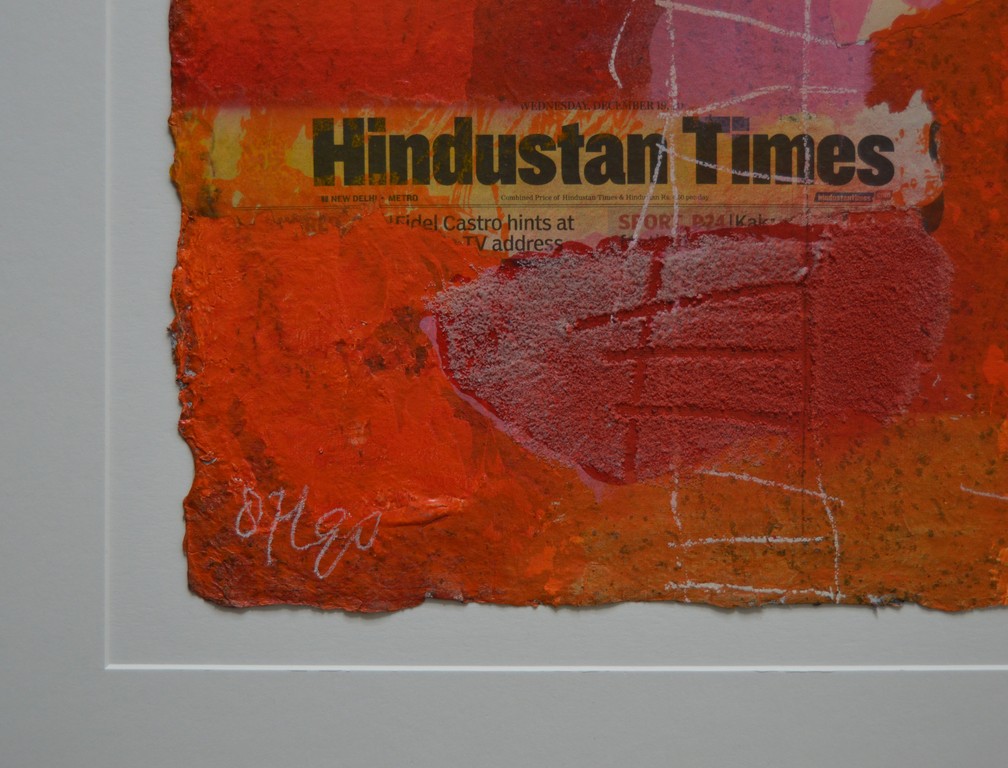 Theo Koster: Zeefdruk en collage - Hindustan - gesigneerd kopen? Bied vanaf 40!