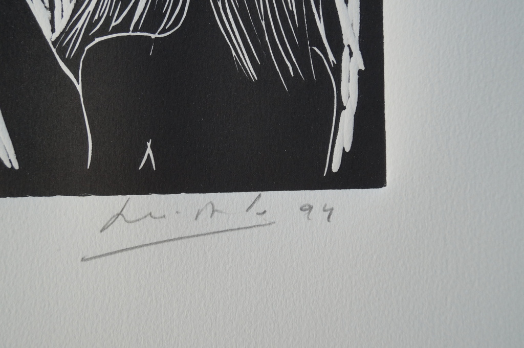 John Lie a Fo - femme oiseau - gesigneerde zeefdruk - 30 ex. - 1994 kopen? Bied vanaf 1!