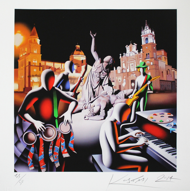 Mark Kostabi - The First Set Was In Stone kopen? Bied vanaf 1!