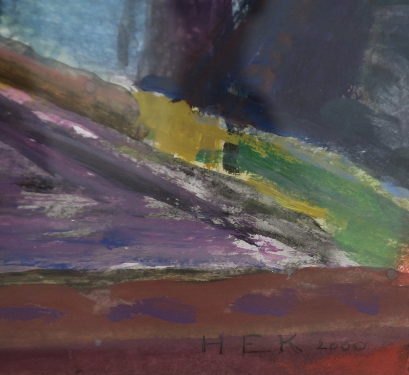 Hans Ebeling Koning: Gouache, Performance -Ingelijst kopen? Bied vanaf 100!