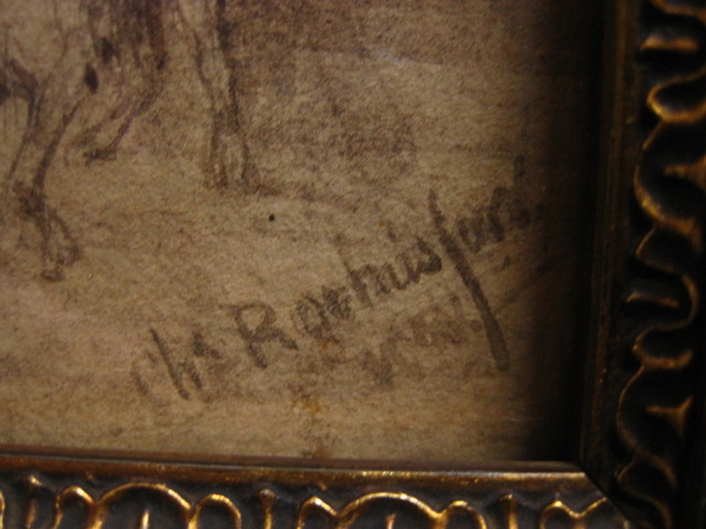 19e eeuwse historische aquarel "de Huiszoeking" van Ch.Rochussen 1814-1894 kopen? Bied vanaf 1!