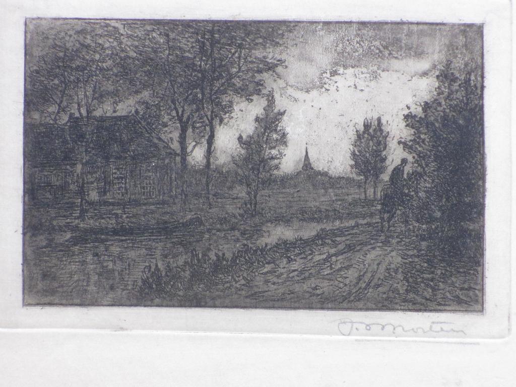 Jan Willem Nortier, Ruiter op het jaagpad, Ets kopen? Bied vanaf 1!