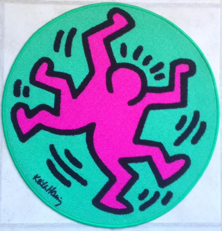 Keith Haring - Zeer groot origineel Carpet verkocht voor € 69!